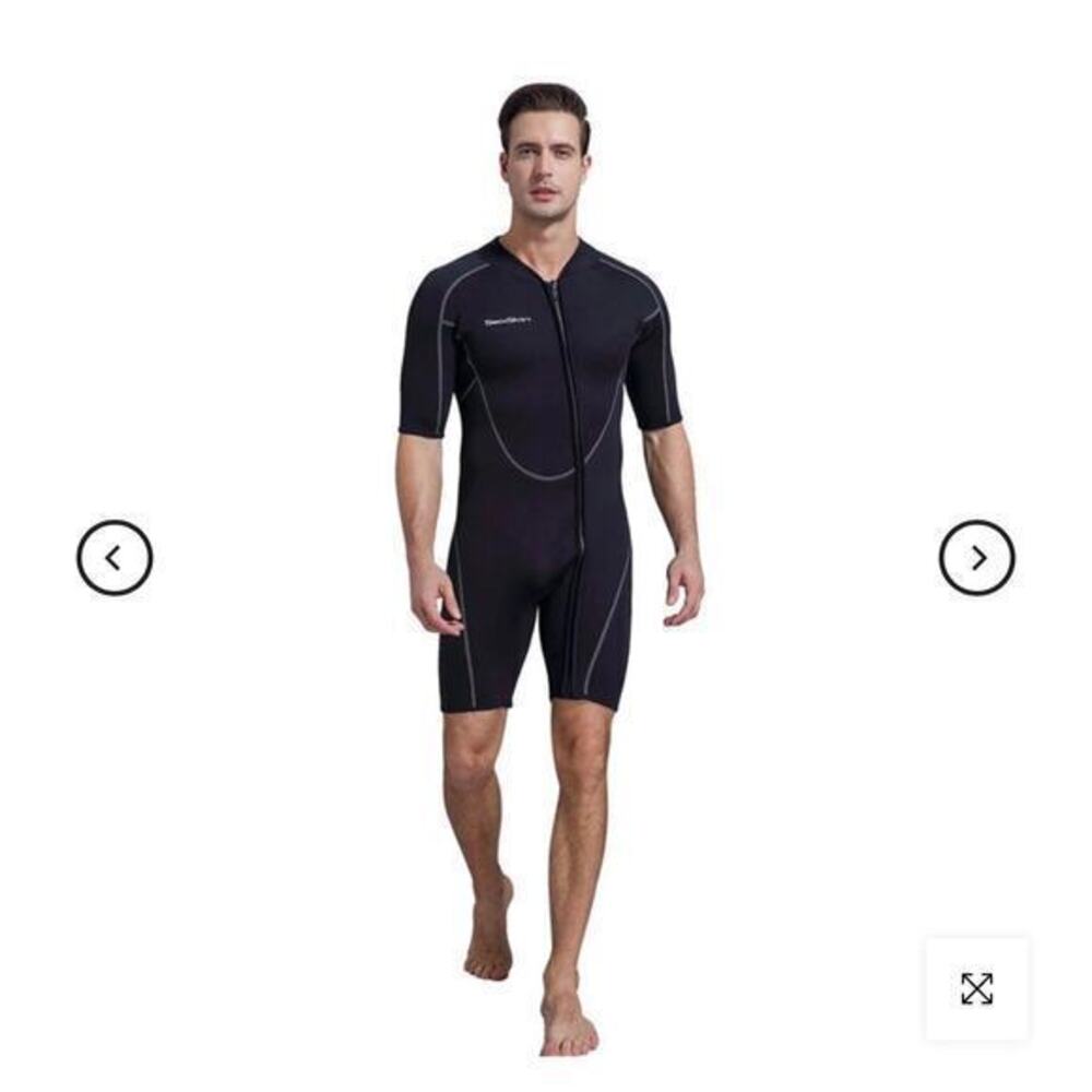 SEASKIN Mens Wetsuit Shorty with Front Zipper SIZE MENS XS